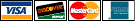 We accept these forms of payment.